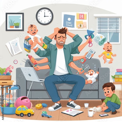 The Busy Parent A working parent who juggles childcare work and