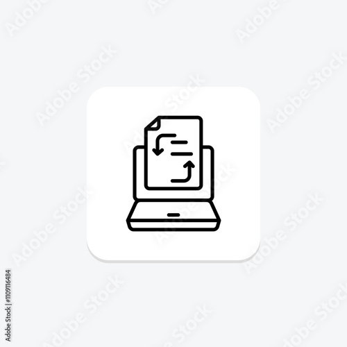 Behavior-Driven Development line icon , vector, pixel perfect, illustrator file