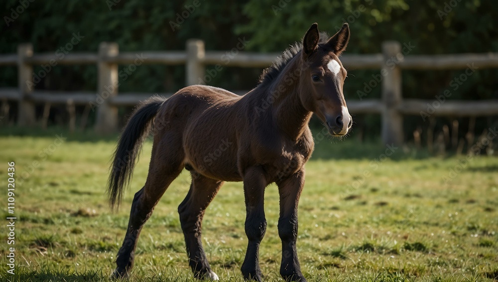Obraz premium Warmblood foal.