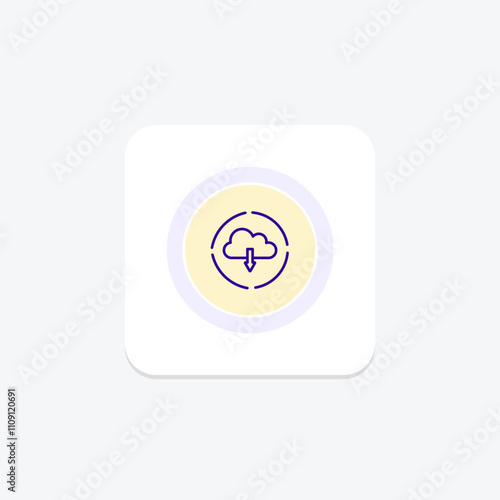 Continuous Deployment color circle icon , vector, pixel perfect, illustrator file