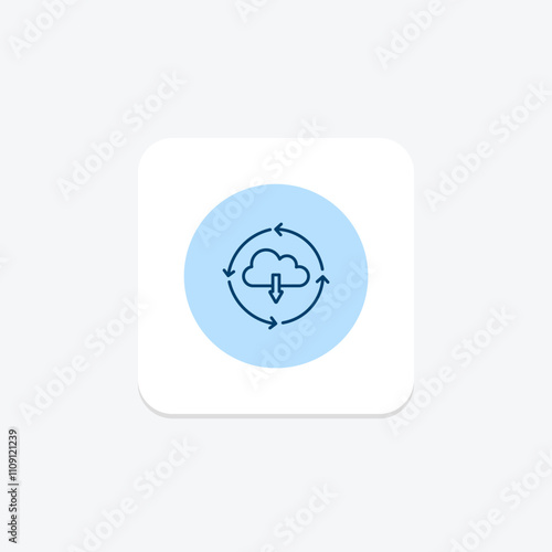 Continuous Deployment pentaglow , vector, pixel perfect, illustrator file