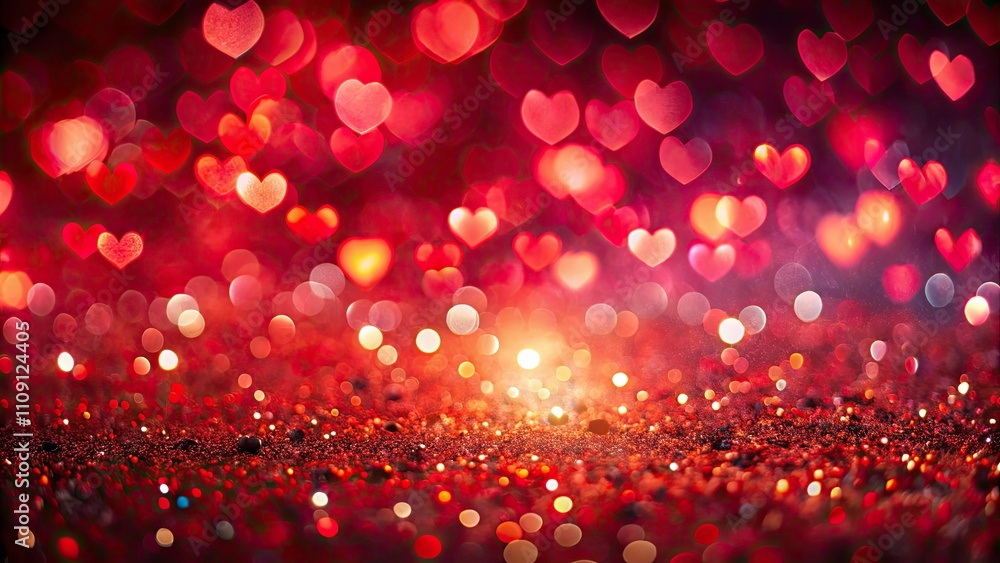 Captivating Red Glitter and Bokeh Background for Valentine's Day Celebrations with Soft Lights and Abstract Design Captivating Red Glitter and Bokeh Background for Valentine's Day Celebrations with Soft Lights and Abstract Design