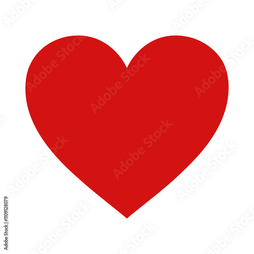 Free Download Red heart icon, Love symbol, romance or valentines day. - GFXLoad