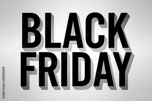 Black Friday Sale Announcement Bold Text photo