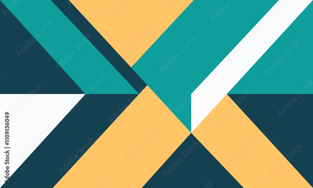 Obraz premium Dynamic Abstract Geometric Pattern Design Featuring Bold and Vibrant Color Combinations