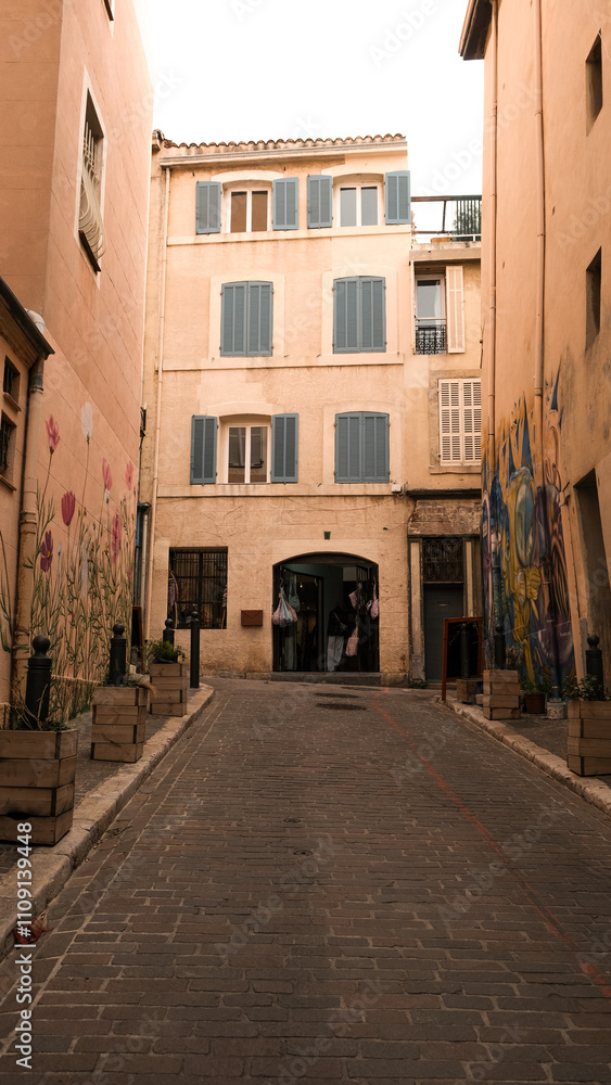 Fototapeta premium vintage street in the town