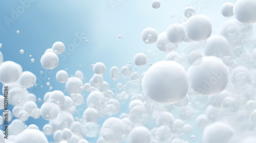 Wallpaper Mural white bubble soap in the air Torontodigital.ca