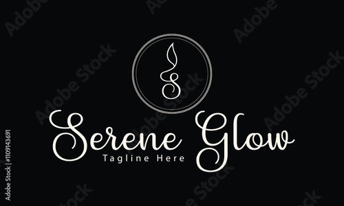 candles logo template eps file 10