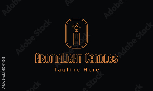 candles logo template eps file 10