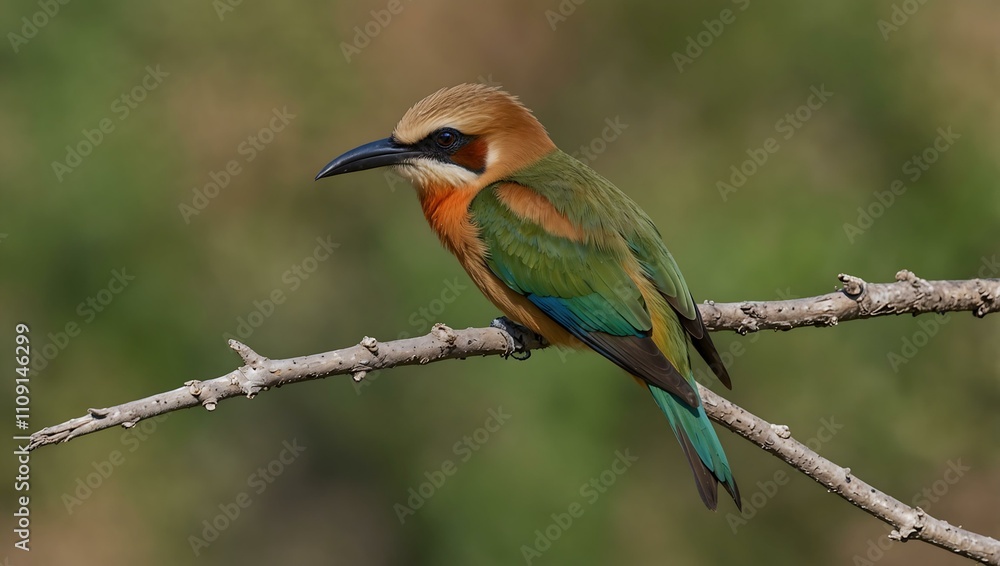 Obraz premium White-fronted bee-eater.