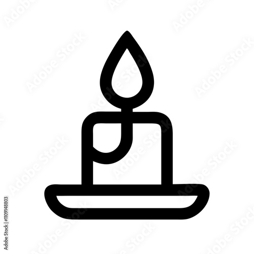 Valentine Thoughtful: Candle Icon
