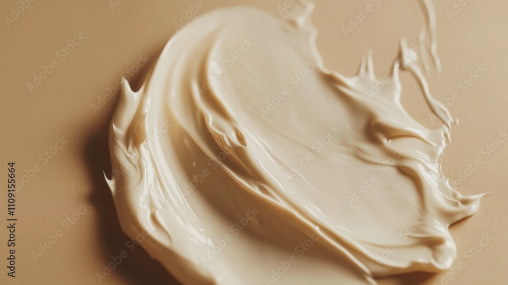 Close-up shot of a plate with creamy topping, perfect for food or dessert photography Close-up shot of a plate with creamy topping, perfect for food or dessert photography