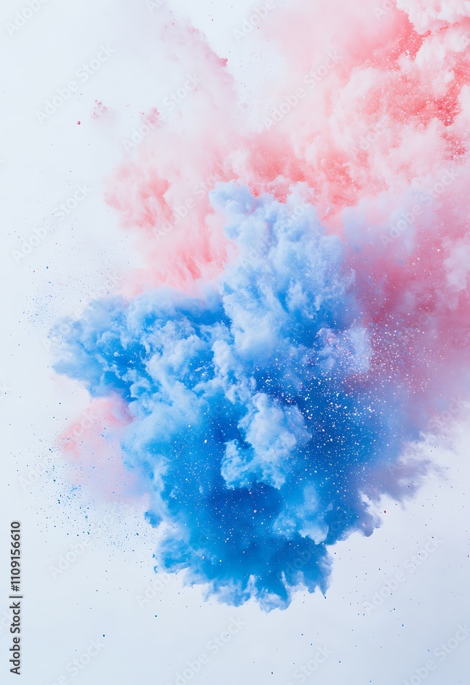 Fototapeta premium Colorful powder explosion, colorful dust , holi festival concept