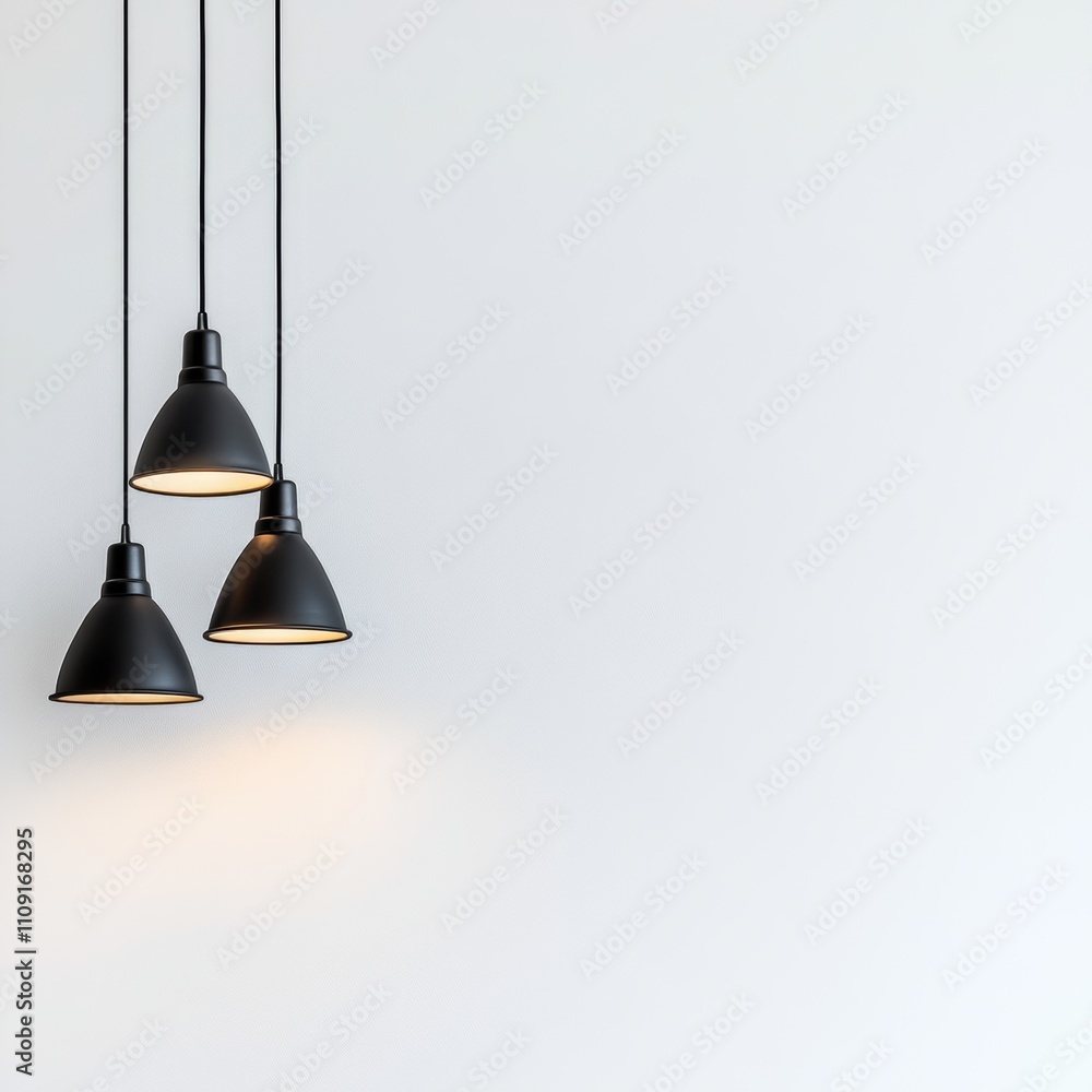 Obraz premium Minimalist Retro Lighting Fixtures for Modern Interior Design