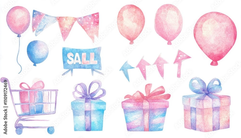 Flash Sale in decorative fonts with glitter accents Flash Sale in decorative fonts with glitter accents
