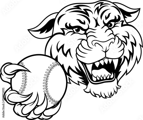 Tiger Baseball Ball Animal ...