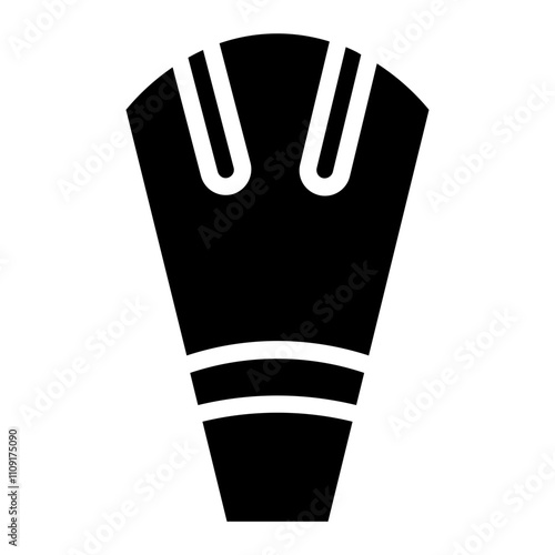 Dive Fins Flippers Glyph Icon