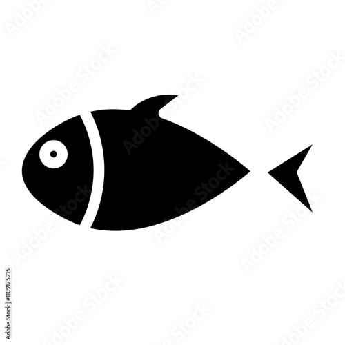 Fins Fish Animal Glyph Icon