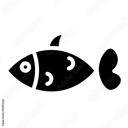 Fins Fish Animal Glyph Icon