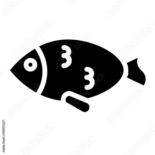 Fins Fish Animal Glyph Icon