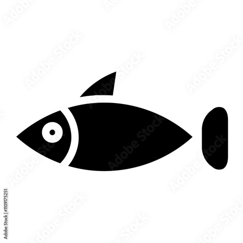 Fins Fish Animal Glyph Icon