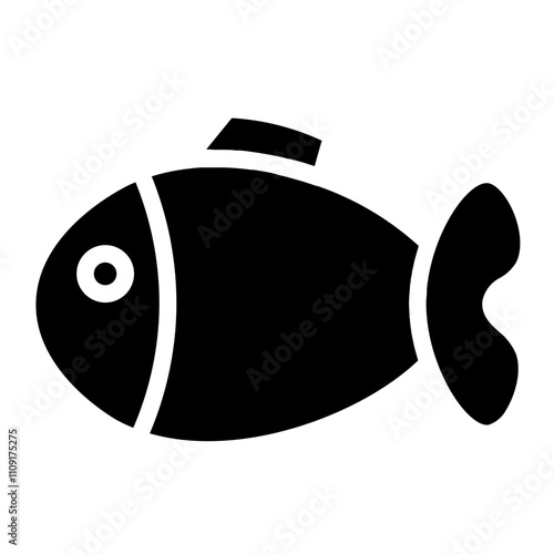 Fins Fish Animal Glyph Icon
