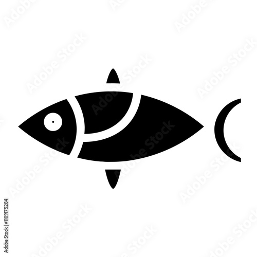 Fins Fish Animal Glyph Icon