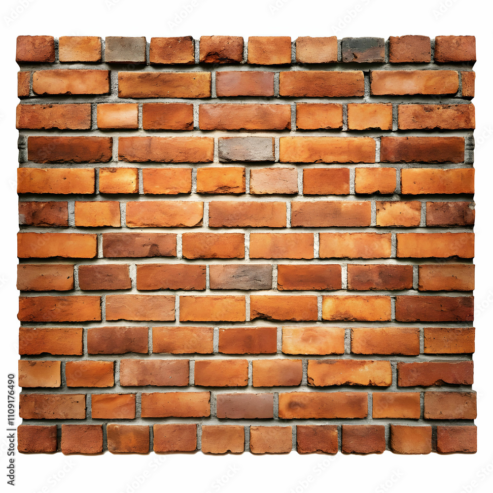 brick wall on white background brick wall on white background