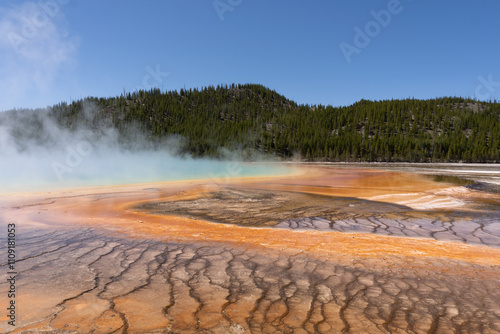 A Photo of Grand Prismatic Spring in Yellowstone National Park