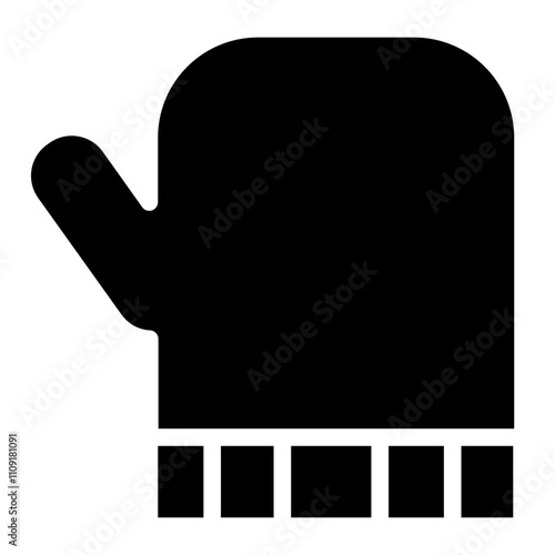 Baking Cooking Glove Glyph Icon