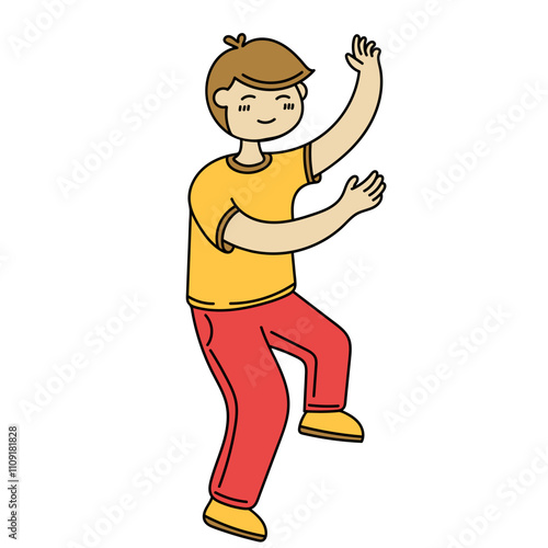 Boy Dancing Pose