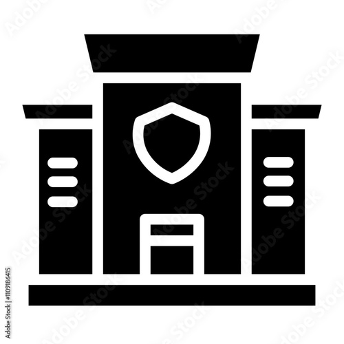 Jail Police Prison Glyph Icon