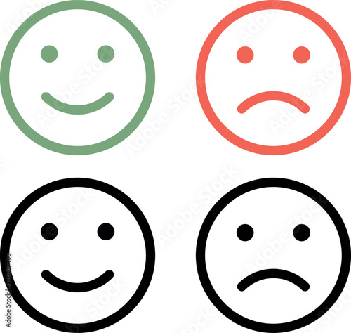 feedback emojis emoticons. smile, neutral, angry, sad, emoji. emoticon level scale rating. vector illustration