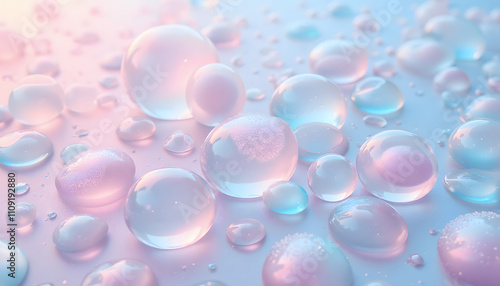 Wallpaper Mural Translucent shimmering iridescent soap bubble seamless texture with realistic patterns and soft lighting
 Torontodigital.ca