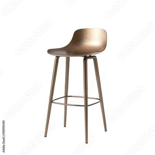 Bar stool isolated on transparent background photo