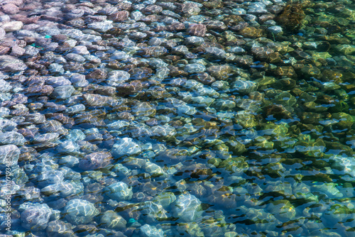 Pebble beach at Hongdo Island, South Korea photo