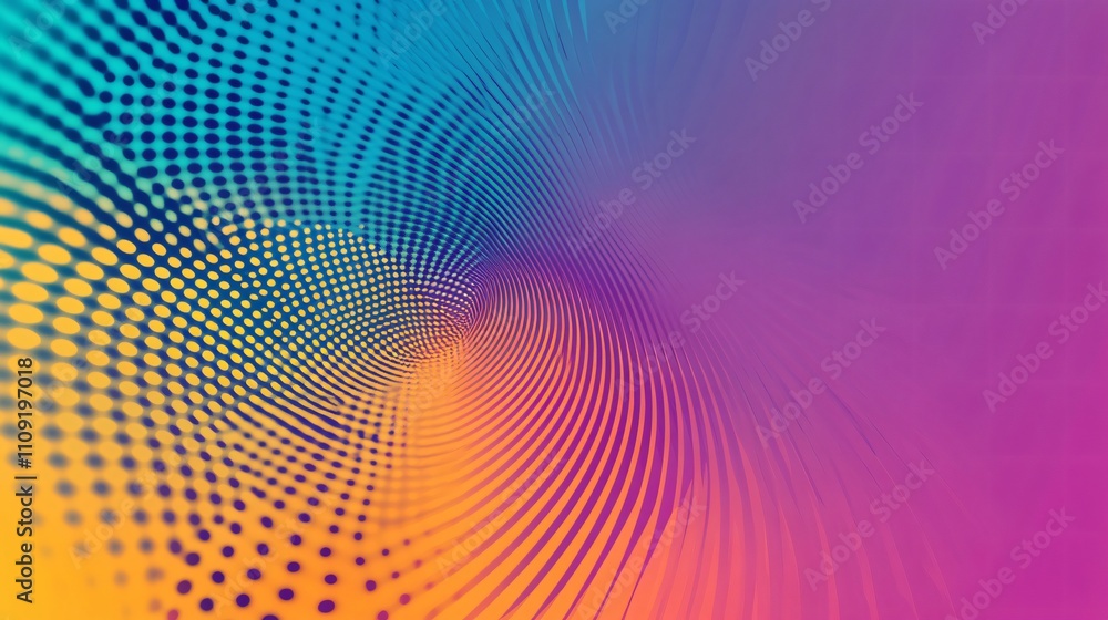 Vibrant Abstract Flyer Background with Geometric Prism Vibrant Abstract Flyer Background with Geometric Prism