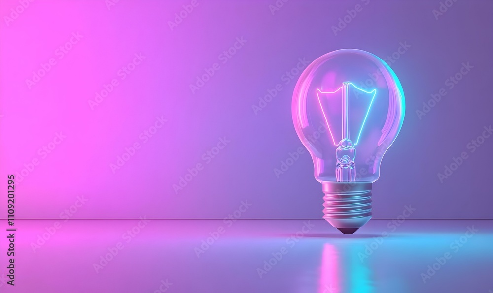 Vibrant Neon Illumination, a colorful light bulb suspended in mid-air, radiating a spectrum of hues against a dark backdrop, evoking creativity and energy. Vibrant Neon Illumination, a colorful light bulb suspended in mid-air, radiating a spectrum of hues against a dark backdrop, evoking creativity and energy.