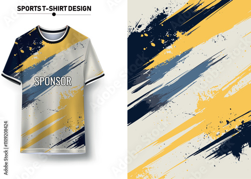 Sports t-shirt jersey design concept, sports jersey concept with front and back view for Soccer, Cricket, Football, Volleyball, Rugby, tennis, gaming, basketball, golf, badminton and e-sports uniform