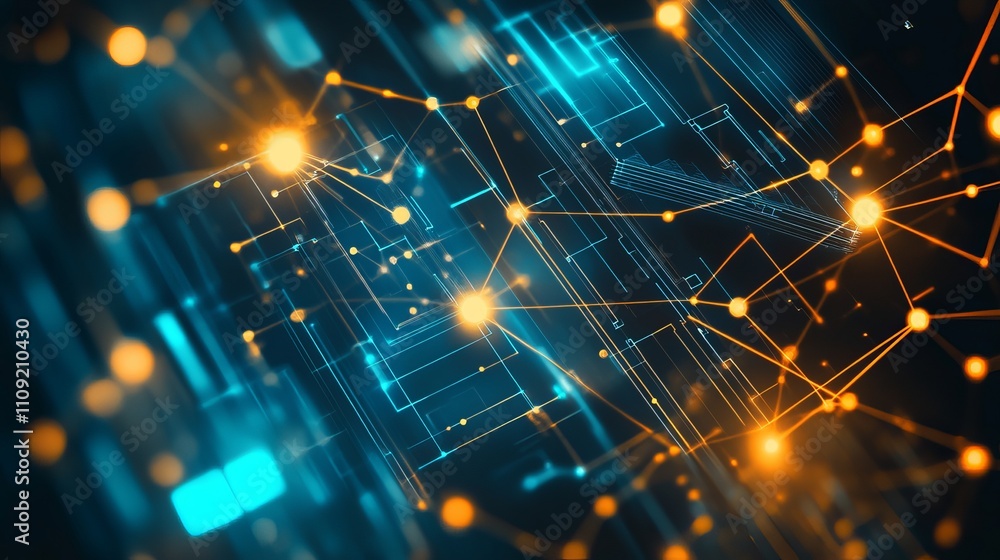 Obraz premium Abstract technology background