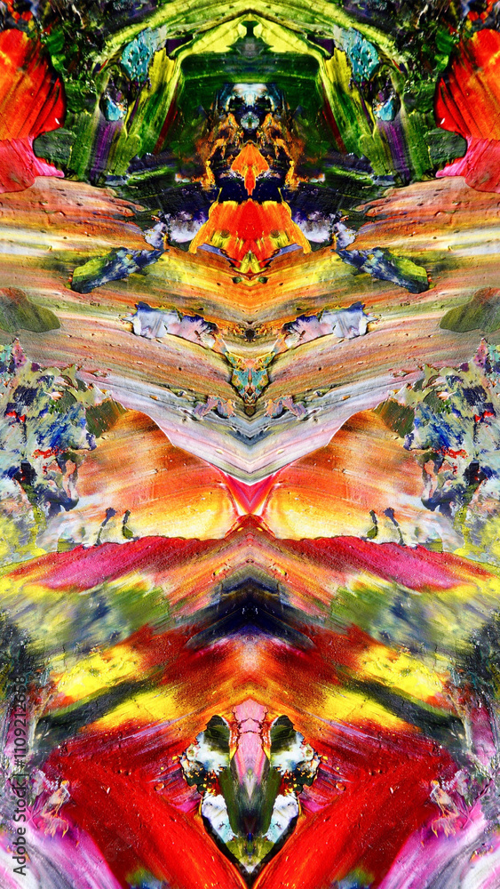 Fototapeta premium Abstract art background . Hand painting artwork on canvas .