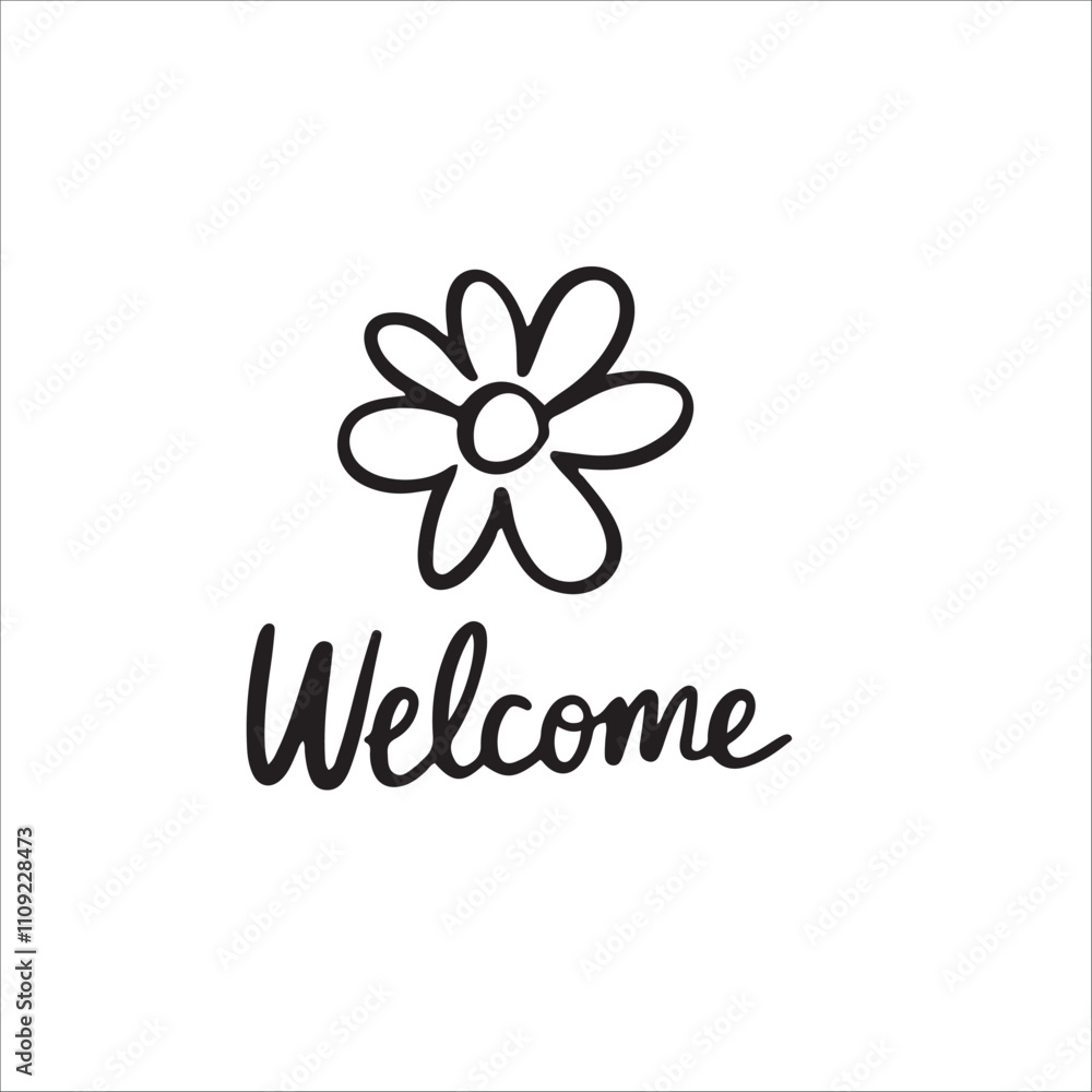 Welcome vector icon Welcome vector icon