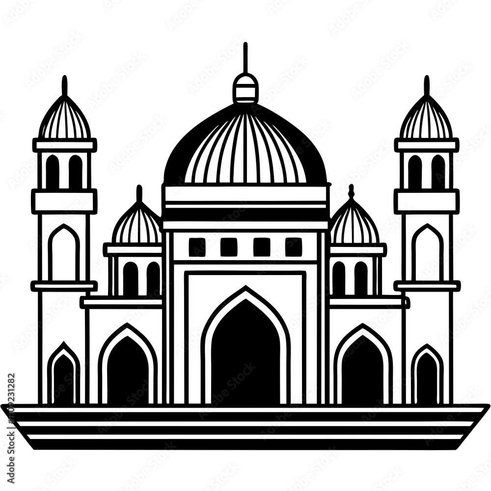 taj mahal vector illustration taj mahal vector illustration