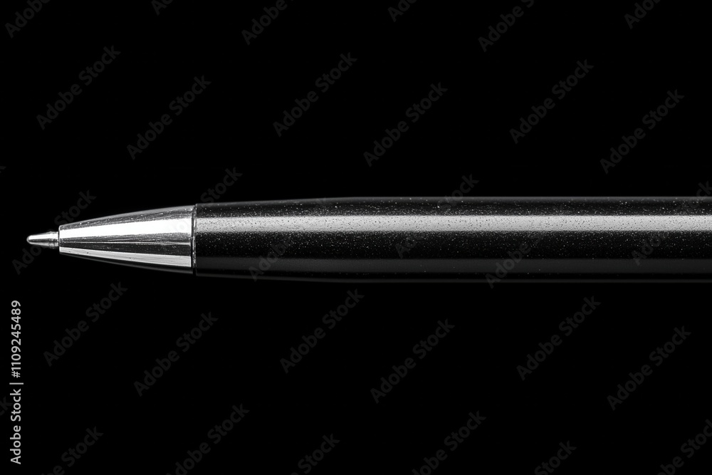 Elegant black pen on a dark minimalistic background Elegant black pen on a dark minimalistic background