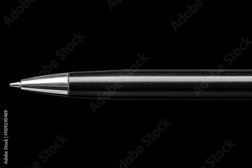 Wallpaper Mural Elegant black pen on a dark minimalistic background Torontodigital.ca