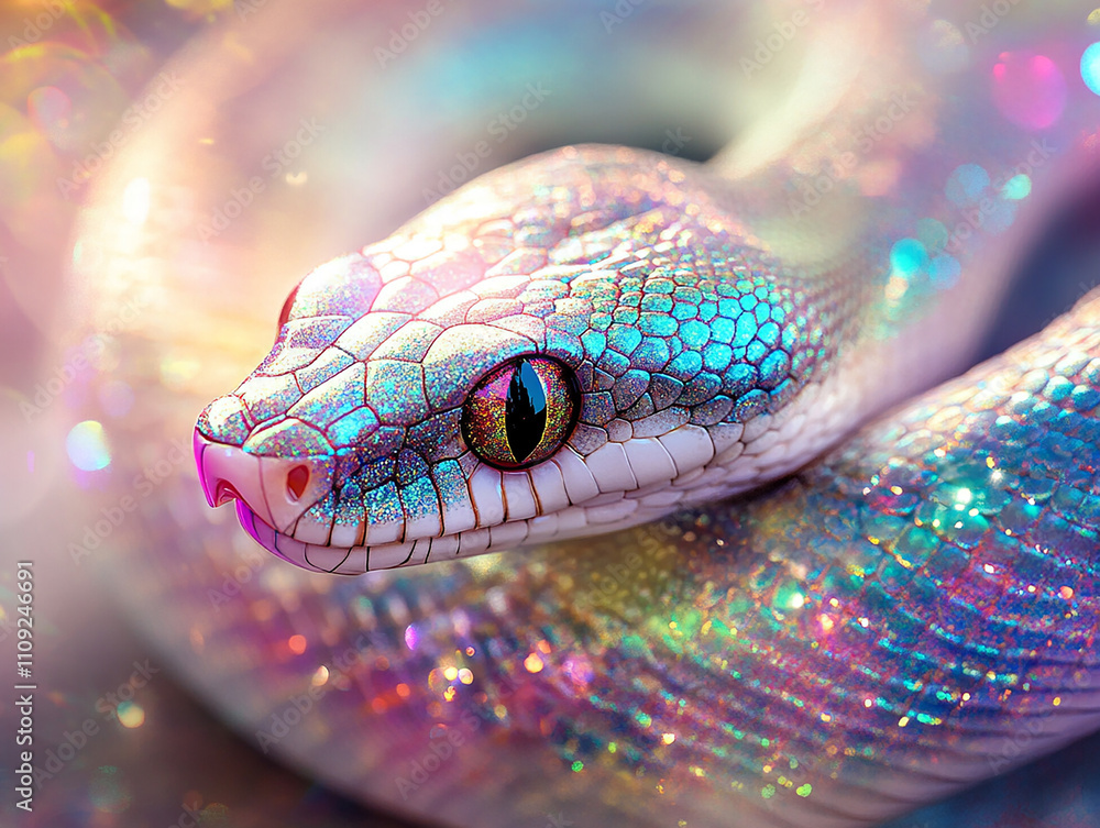 Abstract glittering snake wallpaper Abstract glittering snake wallpaper