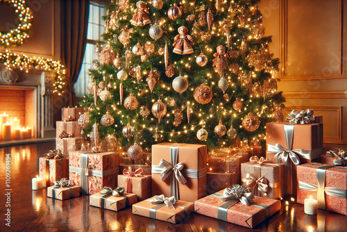 New Year's atmosphere 2025. Generative AI