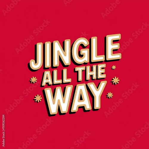 Wallpaper Mural Jingle All The Way Festive Holiday Greeting Torontodigital.ca