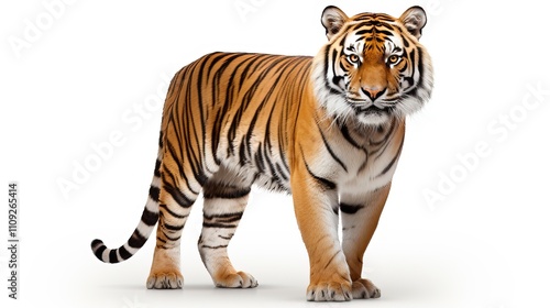 Isolated Tiger on Clear Transparent Background
 photo