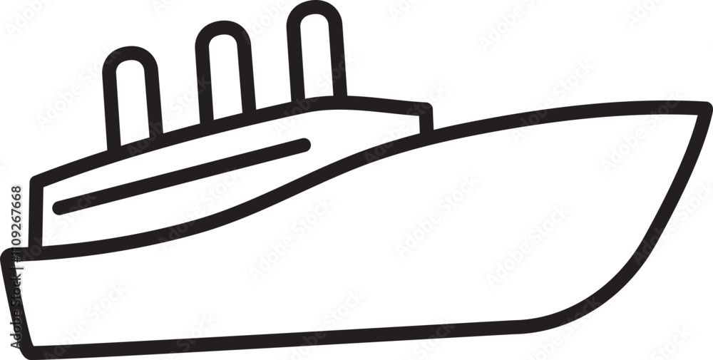 Fototapeta premium ship outline
